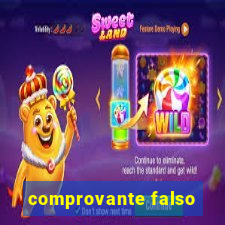 comprovante falso